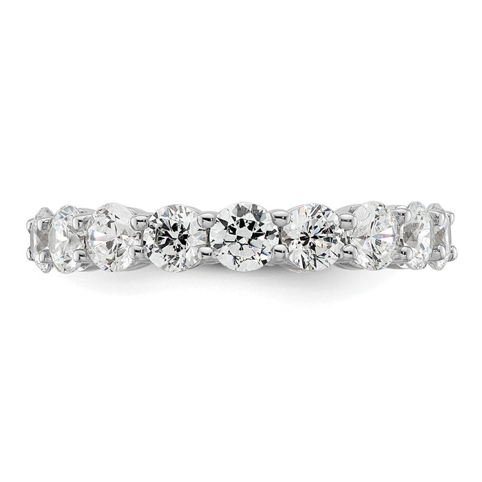 Buy 14K White Gold 3-Carat Diamond Eternity Band - Stylish Size 6 Jewelry-3