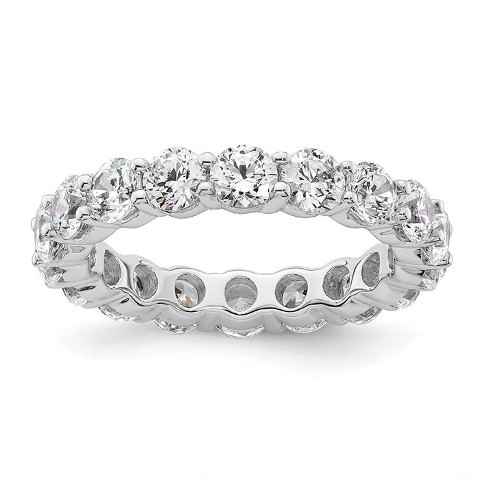 Buy 14K White Gold 3-Carat Diamond Eternity Band - Stylish Size 6 Jewelry-1