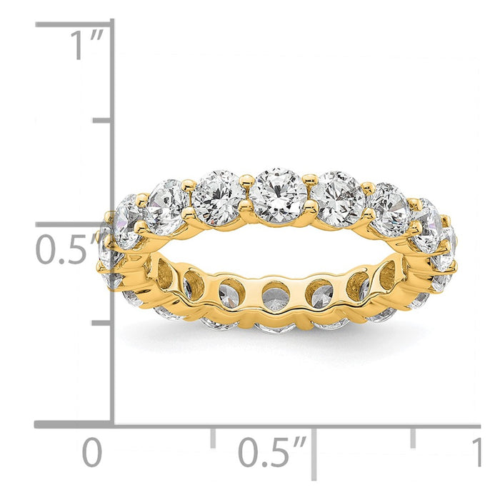 Exclusive 14K Gold 3-Carat Diamond Eternity Band - Stylish Size 6.5-4