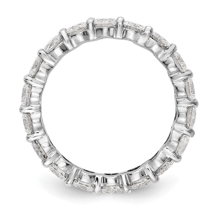 Shop Exclusive 14K White Gold 3-Carat Diamond Eternity Band - Size 7, Stylish!-2