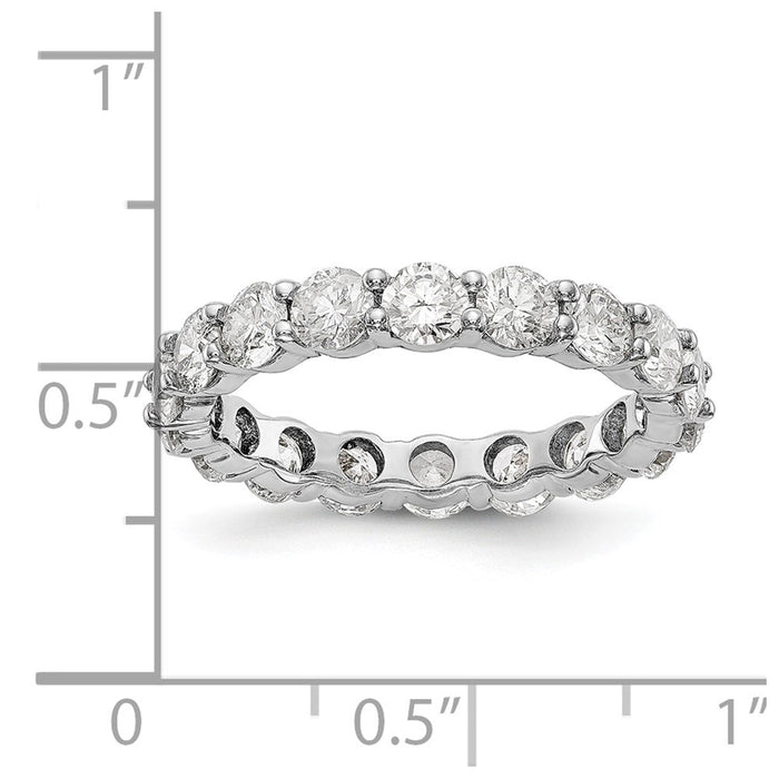 Shop Exclusive 14K White Gold 3-Carat Diamond Eternity Band - Size 7, Stylish!-5
