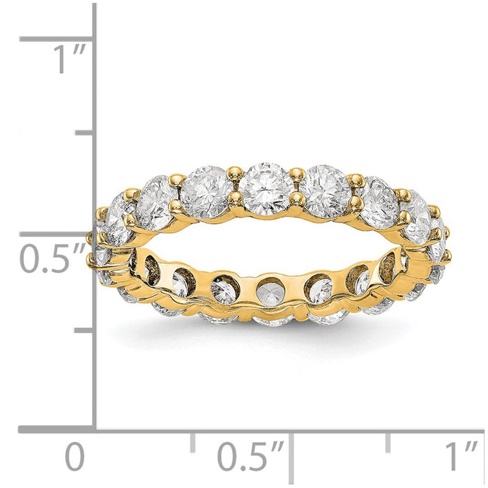 Shop Stylish 14K Gold 3-Carat Diamond Eternity Band - Size 7.5, Exclusive Design-5