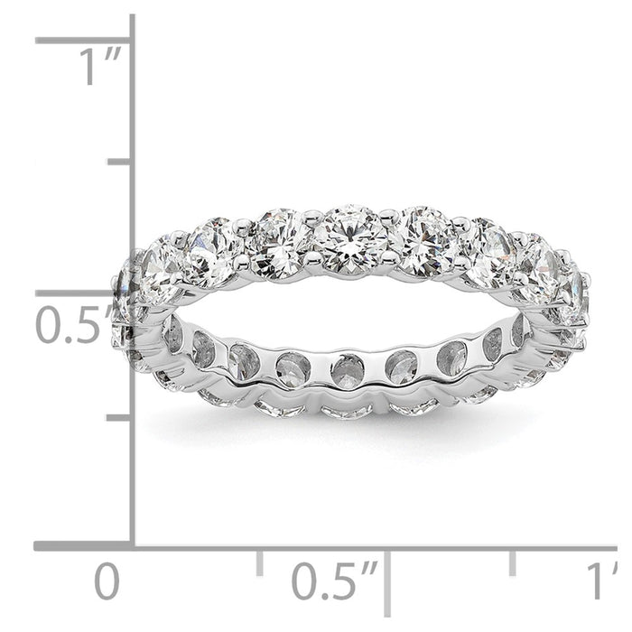 Buy Exclusive 14K White Gold 3-Carat Diamond Eternity Band - Size 8.5-4