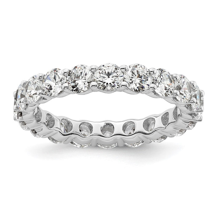 Buy Exclusive 14K White Gold 3-Carat Diamond Eternity Band - Size 8.5-1