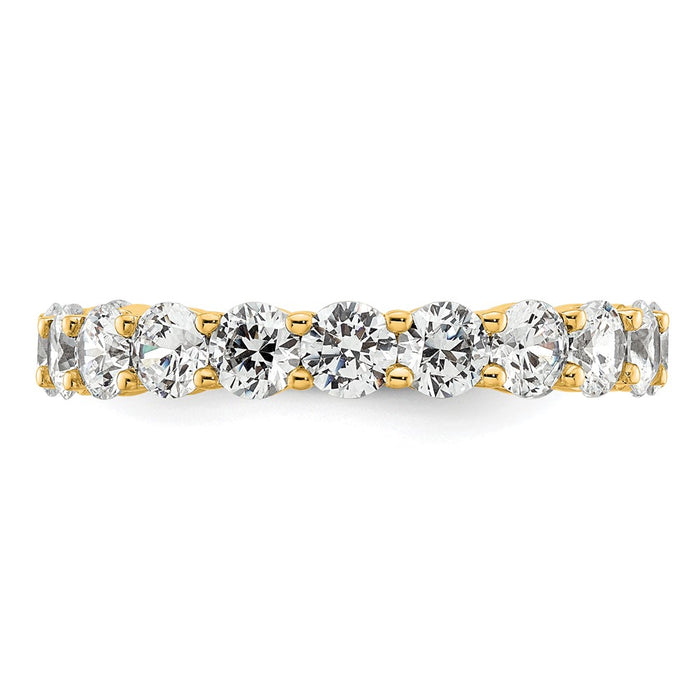 Exclusive 14K Gold 3-Carat Diamond Eternity Band - Stylish Size 8.5-3