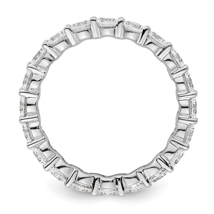 Shop Exclusive 3-Carat Diamond Eternity Band in 14K White Gold - Size 9, Stylish!-2