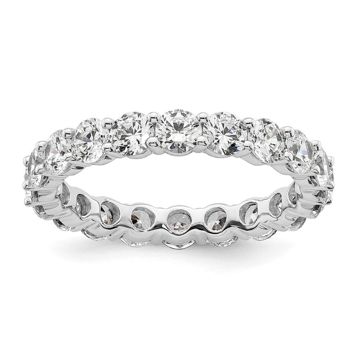 Shop Exclusive 3-Carat Diamond Eternity Band in 14K White Gold - Size 9, Stylish!-1