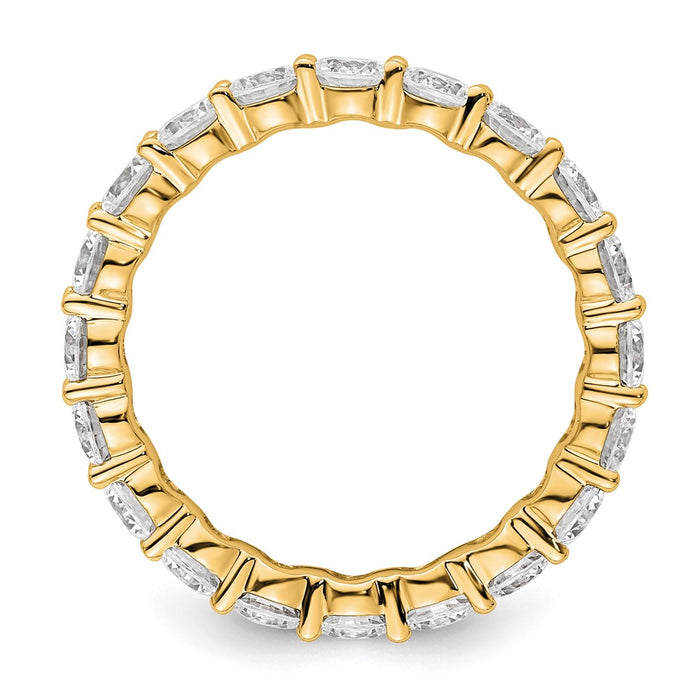 High-quality 3-Carat Diamond Eternity Band - Size 9 in 14K Gold, Stylish Value-2