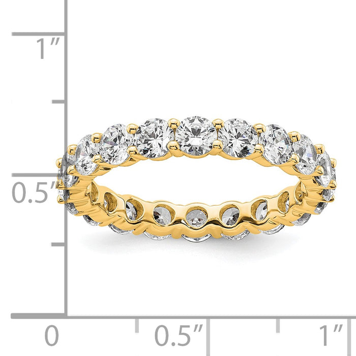 High-quality 3-Carat Diamond Eternity Band - Size 9 in 14K Gold, Stylish Value-4