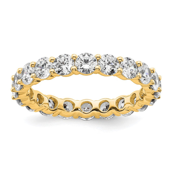High-quality 3-Carat Diamond Eternity Band - Size 9 in 14K Gold, Stylish Value-1