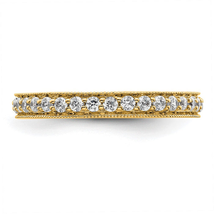 Buy Exclusive 14K Polished Vintage 1/2 Carat Diamond Eternity Band, Size 5.5-3