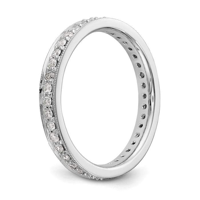 Buy Exclusive 14K White Gold Vintage Diamond Eternity Band - 1/2 Carat, Size 7.5-4