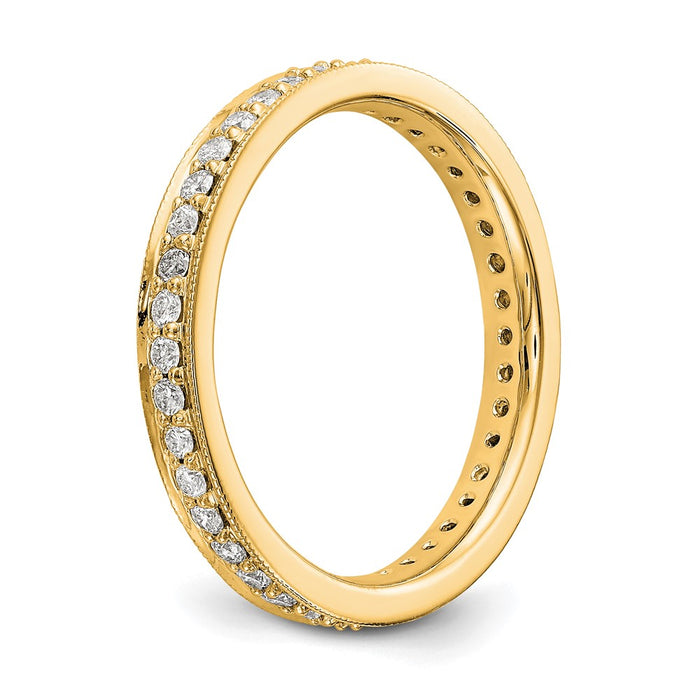 Buy Stylish 14K Polished Vintage Diamond Eternity Band, 1/2 Carat, Size 7.5-4