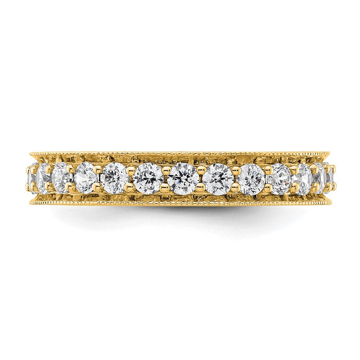 Buy Stylish 14K Polished Vintage 1 Carat Diamond Eternity Band - Size 6-3