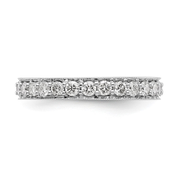 Buy Exclusive 1 Carat Vintage Diamond Eternity Band in 14K White Gold - Size 7.5-3