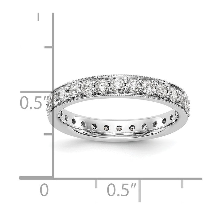 Buy Stylish 1-Carat Diamond Eternity Band in 14K White Gold, Size 7-5