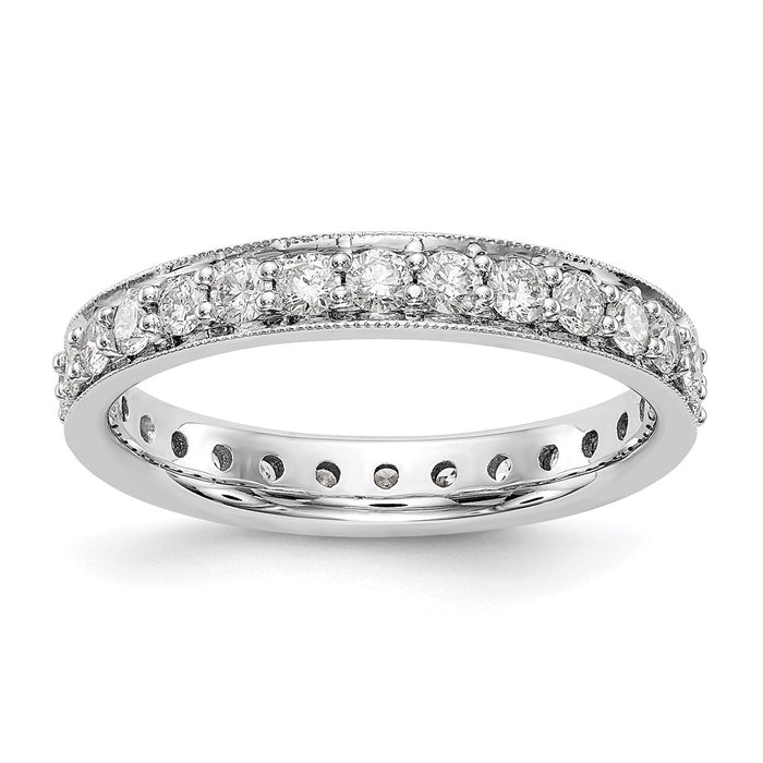 Buy Stylish 1-Carat Diamond Eternity Band in 14K White Gold, Size 7-1