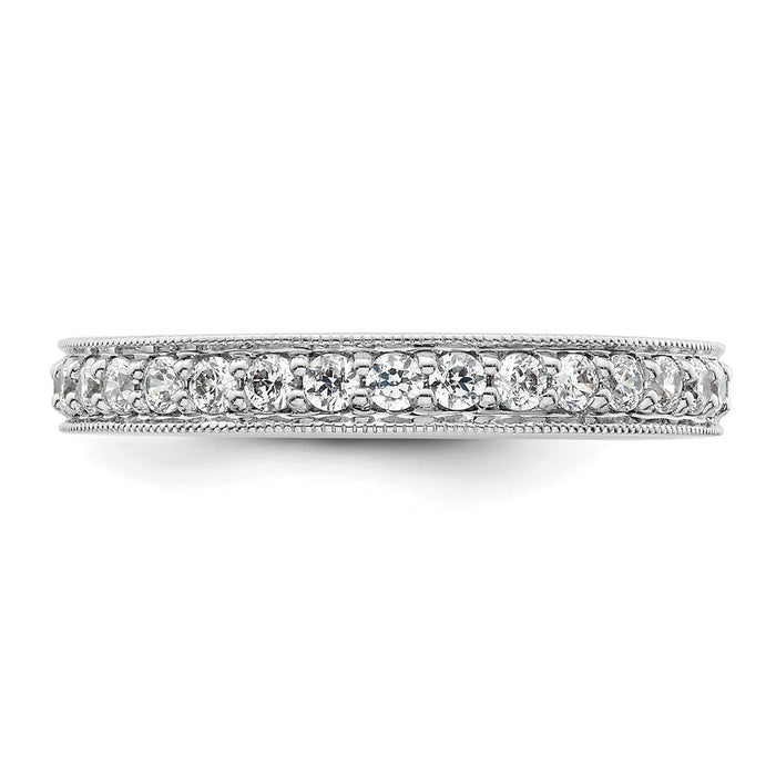 High-Quality 14K White Gold 1-Carat Diamond Eternity Band - Stylish Size 9-3