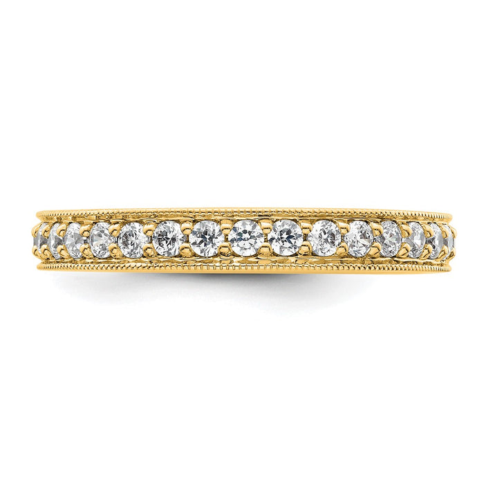 Buy Stylish 14K Polished Vintage Diamond Eternity Band - 1 Carat, Size 9-3