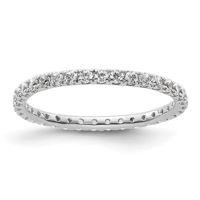 Shop Stylish 14K White Gold Eternity Band with 1/2ct Lab-Grown Diamond-1