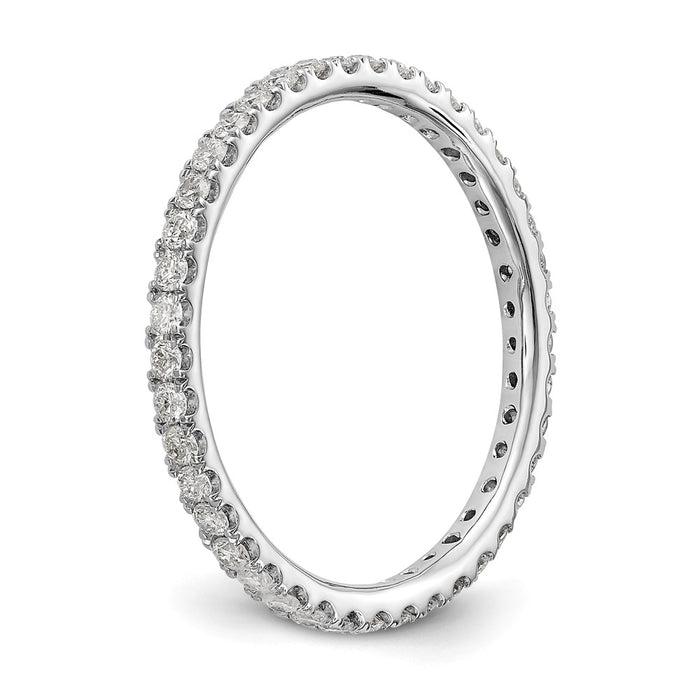 Exclusive 14K White Gold 1/2 Carat Lab-Grown Diamond Eternity Band - Stylish Design-6