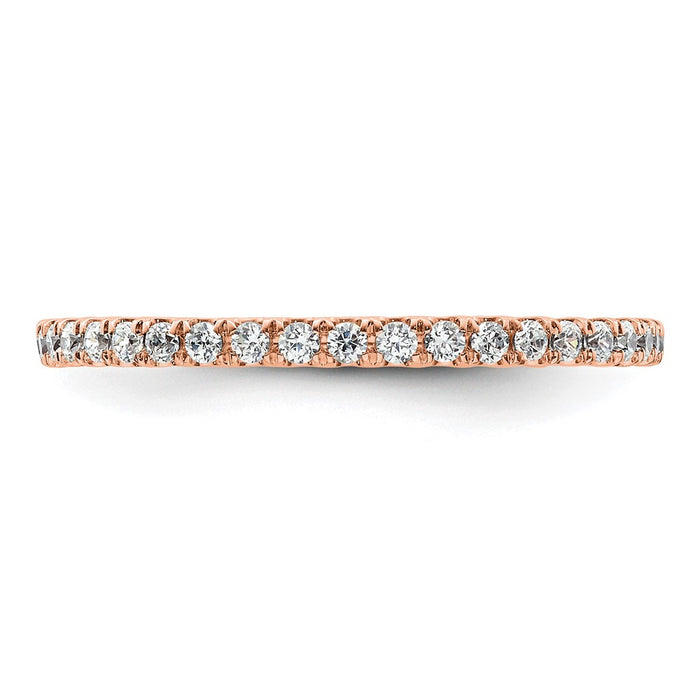 Buy Stylish 14K Rose Gold 1/2 Carat Diamond Eternity Band - Size 9-3