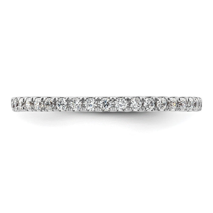 Exclusive 14K White Gold 1/2 Carat Diamond Eternity Band - Stylish Size 9-3