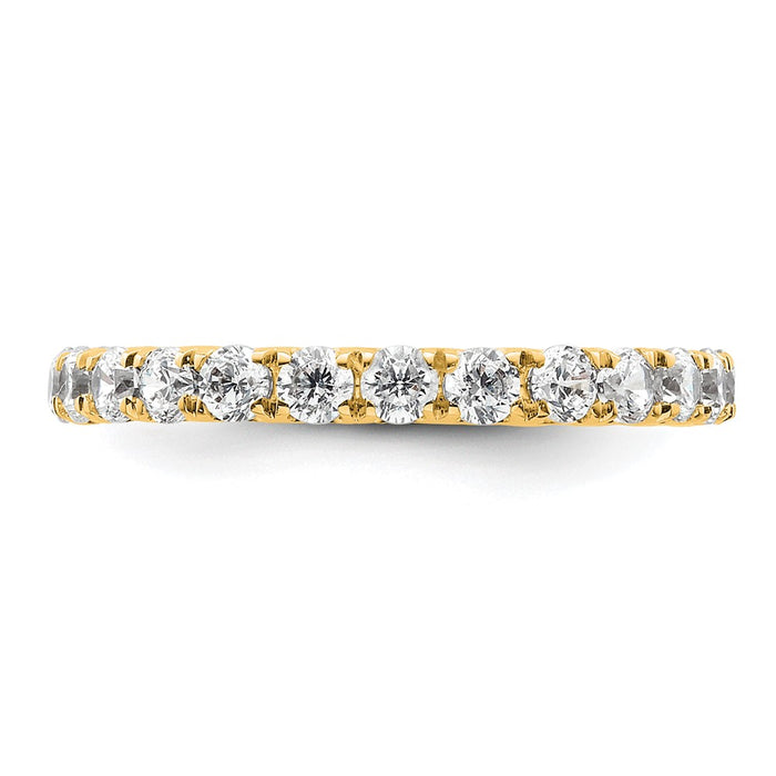 Shop Stylish 14K Polished 1 Carat Diamond Eternity Band - Size 4.5, U-Shared Prong-3