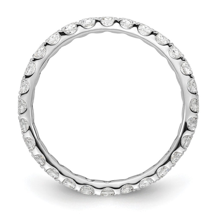 Shop Exclusive 1 Carat Diamond Eternity Band in 14K White Gold - Size 5.5 Luxury-2