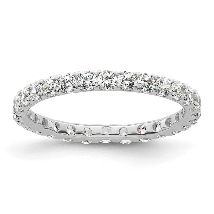 Shop Exclusive 1 Carat Diamond Eternity Band in 14K White Gold - Size 5.5 Luxury-1