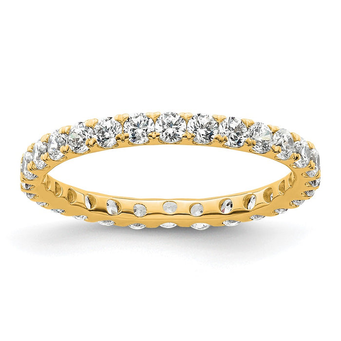 Buy Stylish 14K Gold 1 Carat Diamond Eternity Band - Size 5.5, U-Shared Prong-1