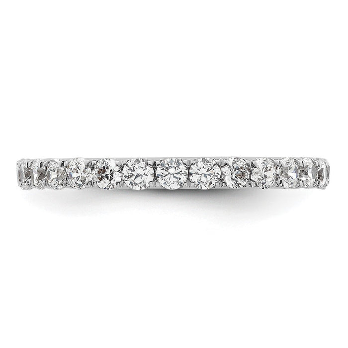 Exclusive 1-Carat Diamond Eternity Band in 14K White Gold - Size 6, Stylish Value-3