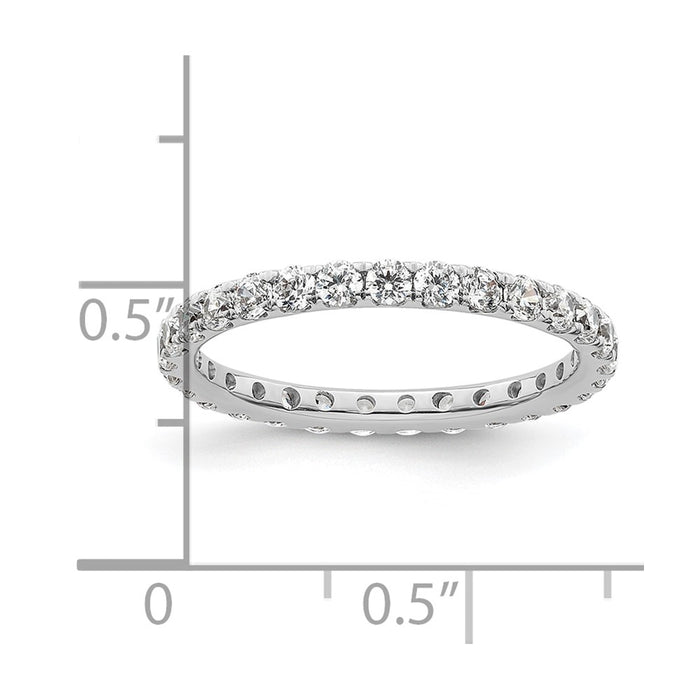 Shop Exclusive 14K White Gold 1 Carat Diamond Eternity Band - Size 6.5, Stylish!-4