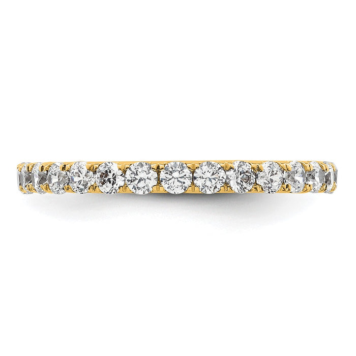 Exclusive 14K Gold 1 Carat Diamond Eternity Band - Stylish Size 6 Jewelry-3