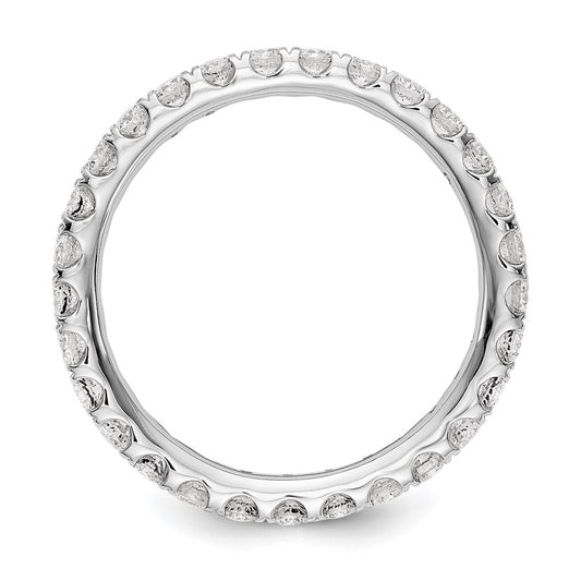 Shop Exclusive 14K White Gold 1 Carat Lab-Grown Diamond Eternity Ring, Size 5