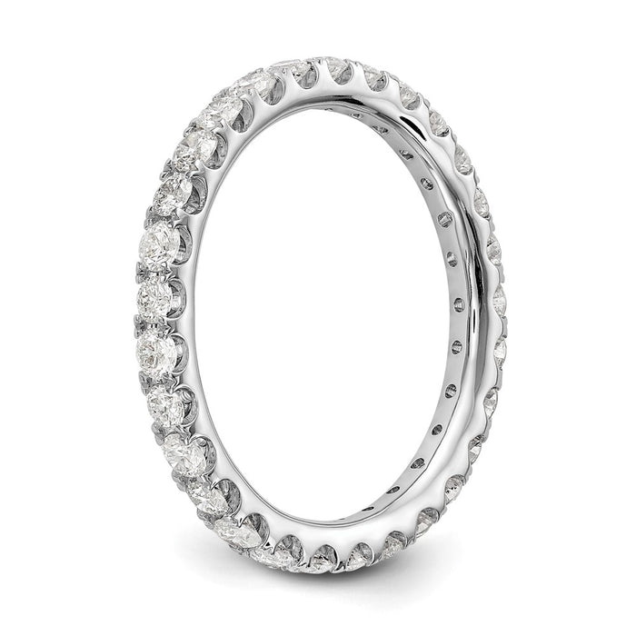 Shop Designer 14K White Gold Eternity Ring - 1 Carat Lab-Grown Diamond, Size 9-7
