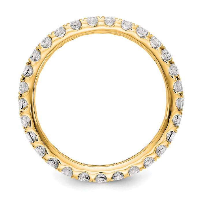 Shop 14K Gold 1 Carat Lab-Grown Diamond Eternity Band - Stylish & Affordable!-2