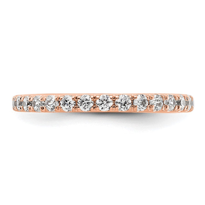 Buy a Stylish 14K Rose Gold 1-Carat Diamond Eternity Band - Size 8.5-3