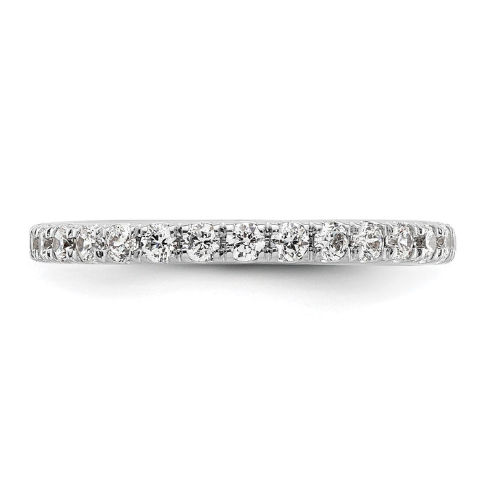 Exclusive 1 Carat Diamond Eternity Band in 14K White Gold - Stylish Size 8.5-3