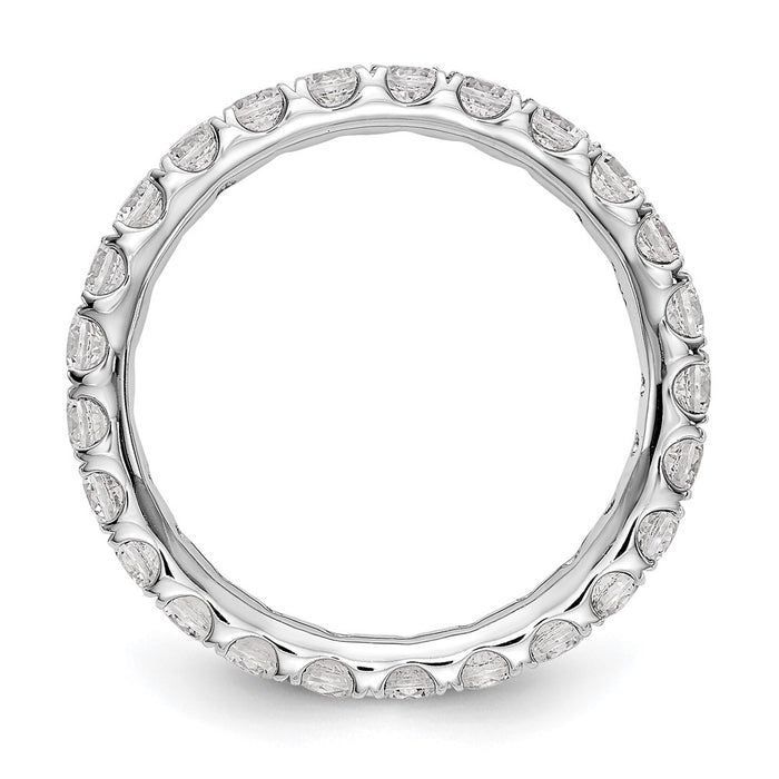 Shop Stylish True Origin 14K White Gold Eternity Ring - 1.5 Carat Lab-Grown Diamond, Size 5.5-2