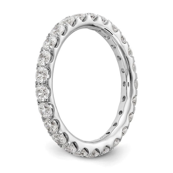 Buy Exclusive 1.5 Carat Lab-Grown Diamond Eternity Band in 14K White Gold-5