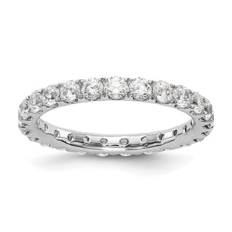 Shop Exclusive 14K White Gold 1.5 Carat Lab-Grown Diamond Eternity Ring