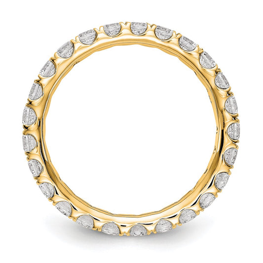 Buy Designer 14K Gold Eternity Ring with 1.5 Carat Lab-Grown Diamond - Affordable Luxury