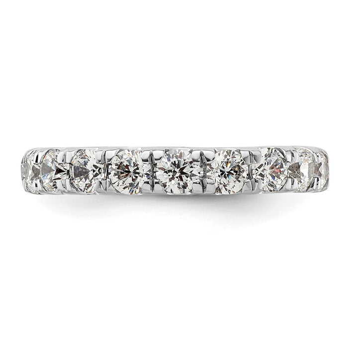High-Quality 2 Carat Diamond Eternity Band in 14K White Gold, Size 4.5-3