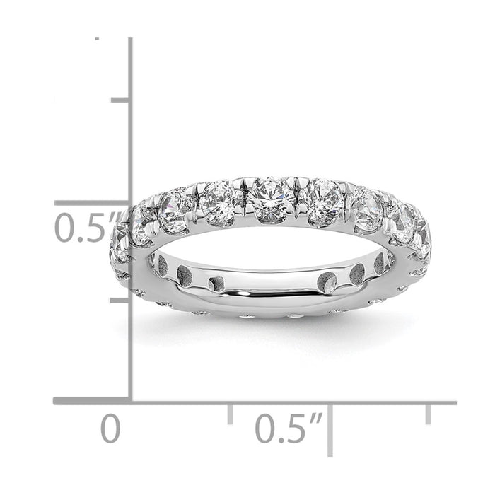 Buy Exclusive 14K White Gold 2-Carat Diamond Eternity Band, Size 4, Stylish Design-4