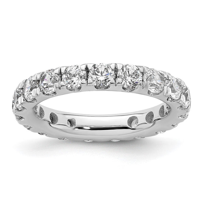 Buy Exclusive 14K White Gold 2-Carat Diamond Eternity Band, Size 4, Stylish Design-1