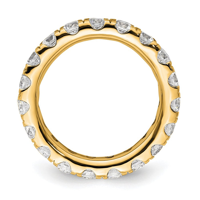 Buy 14K Gold 2-Carat Diamond Eternity Band, Size 4 - Stylish & Affordable!-2