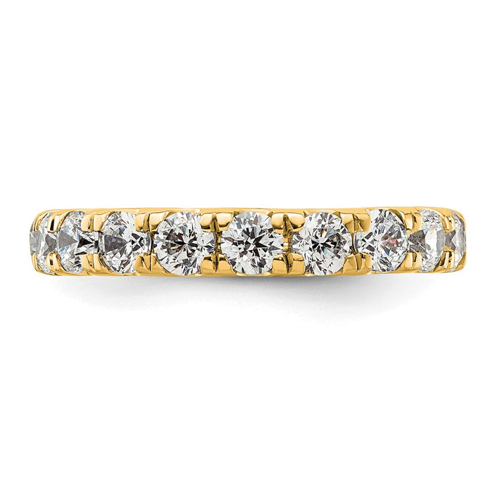 Buy Stylish 14K Polished 2-Carat Diamond Eternity Band - Size 4.5, Luxury!-3