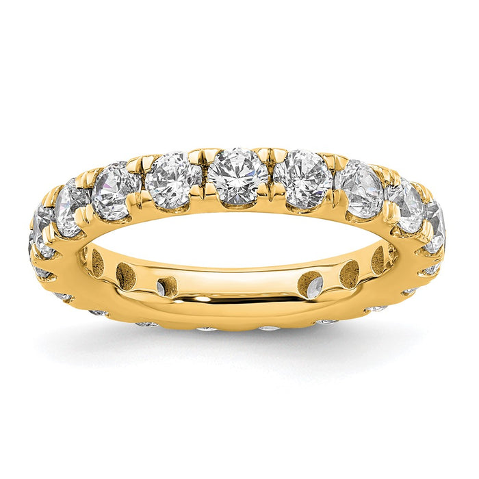Buy Stylish 14K Polished 2-Carat Diamond Eternity Band - Size 4.5, Luxury!-1