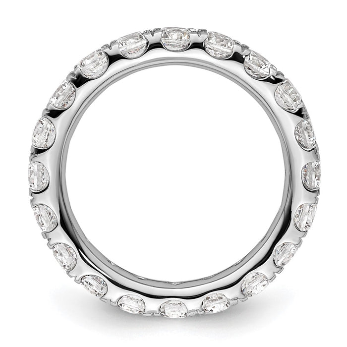 Buy Exclusive 14K White Gold 2-Carat Diamond Eternity Band - Size 5, Stylish!-2